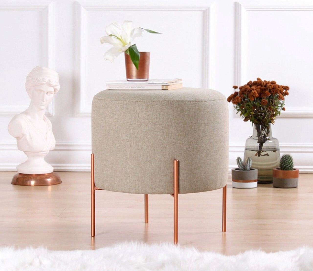 Taburet, Atelier del Sofa, 209FLF1179, Cafeniu - imagine 7